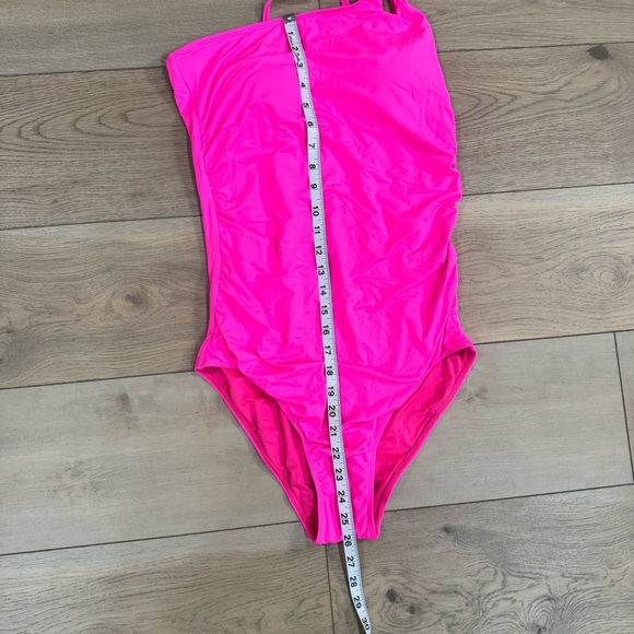 Holipick Women’s One Piece One Shoulder Hot Pink Swimsuit NWT - Picture 9 of 14